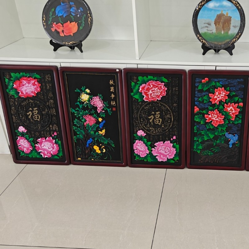 Panel de arte de pared de carbón activado